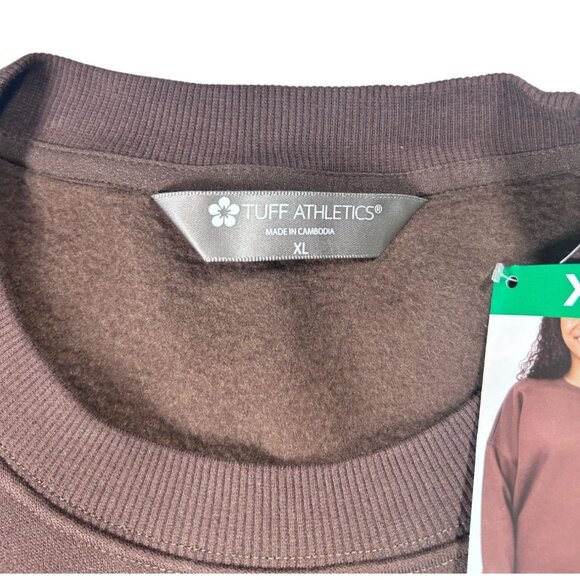 Tuff Athletics Crewneck Sweatshirt‎ Women XL Brown Cotton/Polyester Blend Unisex - Picture 7 of 10